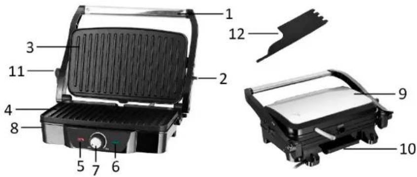 Emerio CG125533 - PARTS IDENTIFICATION - 1