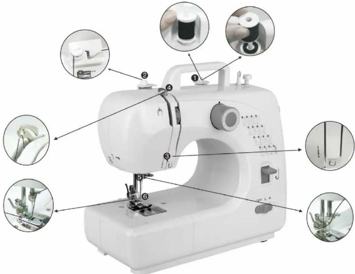 Emerio SEW121821 - ATT ANVANDA FOTPEDAL (A) OCH ADAPTER (B) - 1