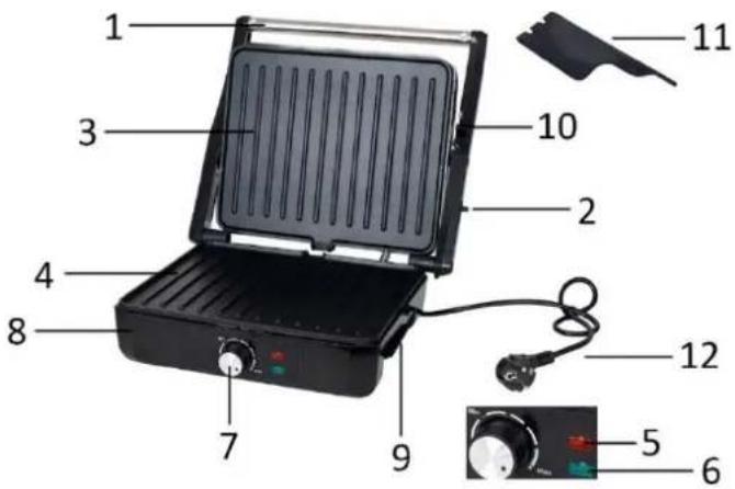 Emerio CG125169 - PARTS IDENTIFICATION - 1