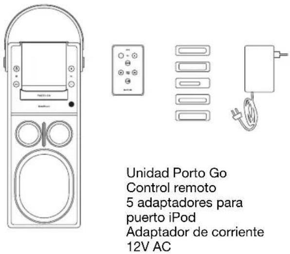 AUDIO PRO Porto Go - CONTENIDO ESPECIFICACIONES - 1