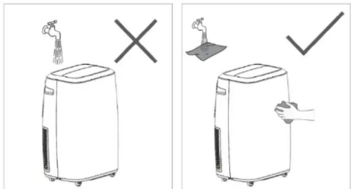 Eurom CoolEco 120 wifi A+ - Cleaning the housing - 1