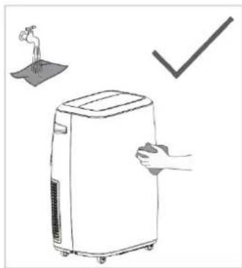 Eurom CoolEco 120 wifi A+ - Reiniging van de omkasting - 2