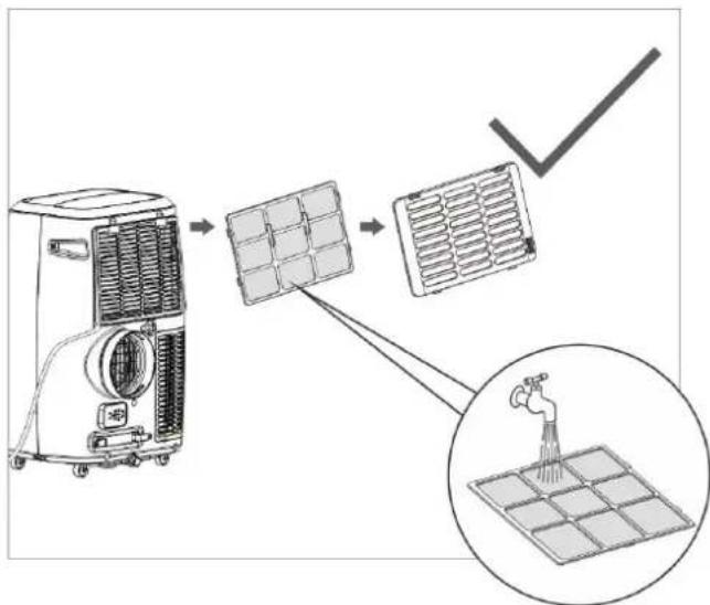 Eurom Coolsilent 90 wifi - Reiniging van het filter - 1