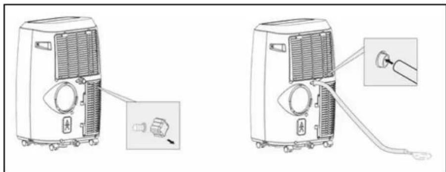 Eurom Coolsilent 90 wifi - Waterafvoer - 1