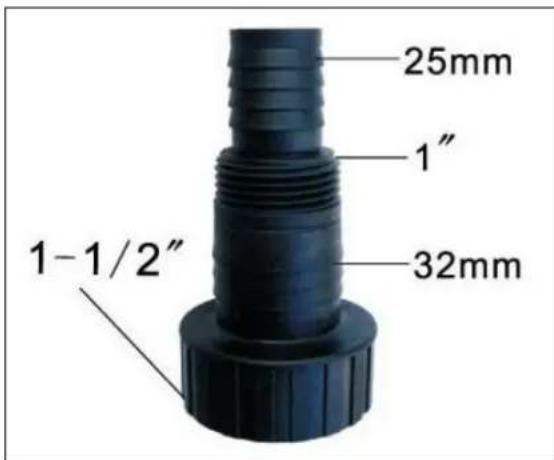 Eurom Flow Pro 550CW - Hose connection - 1
