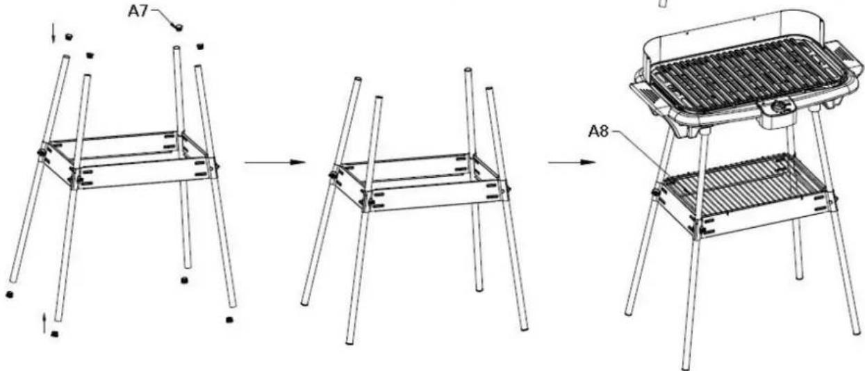 Emerio BG111826 - Stand assembly: - 2