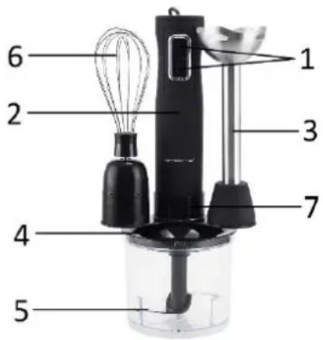 Emerio HB111411 - PRESENTATION DU MIXEUR - 1