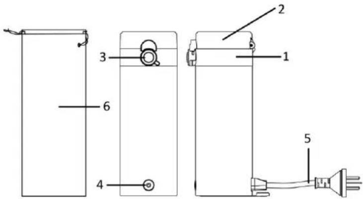 Emerio WK126083 - USAGE DOMESTIQUE UNIQUEMENT DESCRIPTION DES PIÈCES - 1