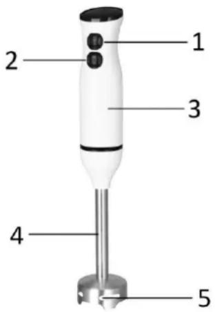 Emerio HB122828 - BESCHREIBUNG DER TEILE - 1