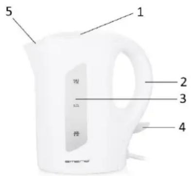 Emerio WK121616 - HOUSEHOLD USE ONLY PARTS DESCRIPTION - 1