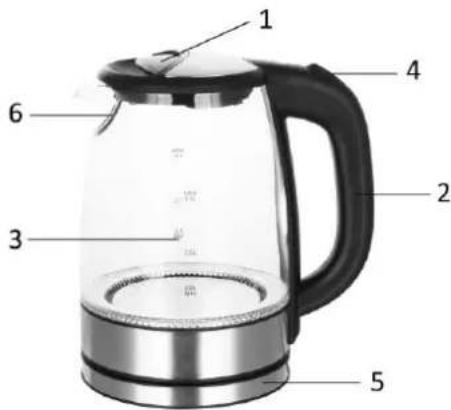 Emerio WK119988 - HOUSEHOLD USE ONLY PARTS DESCRIPTION - 1