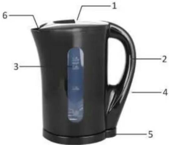 Emerio WK123483 - HOUSEHOLD USE ONLY PARTS DESCRIPTION - 1