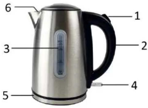 Emerio WK125510 - HOUSEHOLD USE ONLY PARTS DESCRIPTION - 1