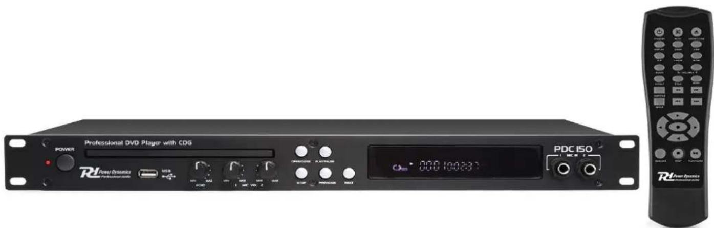 Power Dynamics PDC150 - PDC150 19" DVD/CD Player - 1