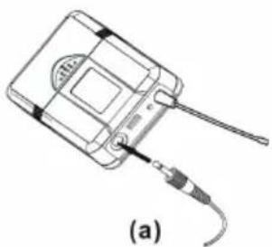 Auna UHF550 Quartett - Branchement du micro-cravate - 1