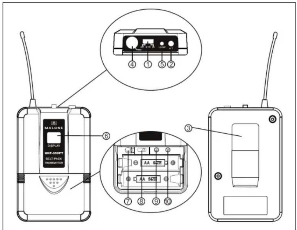 Auna UHF550 Quartett - Micrófono de diadema - 1