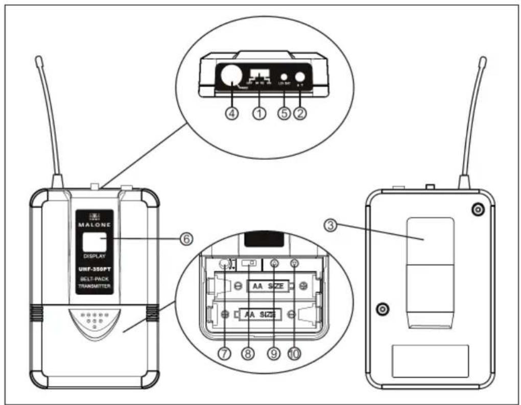 Auna UHF550 Quartett - Headset Microphone - 1