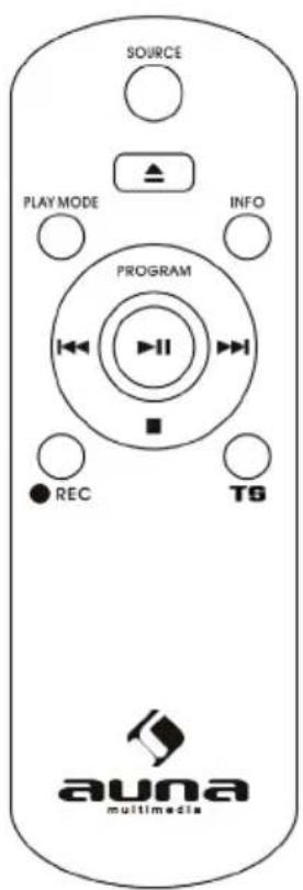 SOURCE PLAY MODE PROGRAM INFO REC TG auna multimedia