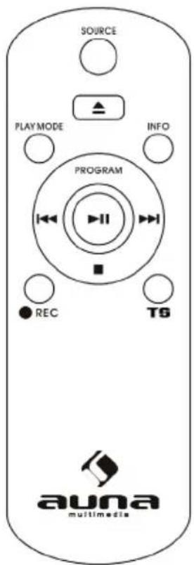 SOURCE PLAY MODE PROGRAM INFO REC TS auna multimedia
