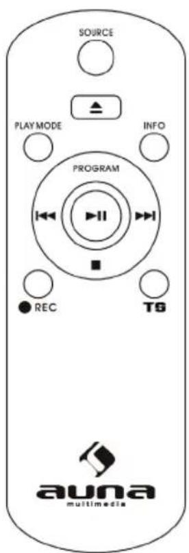 SOURCE PLAYMODE INFO PROGRAM REC TS auna multimedia
