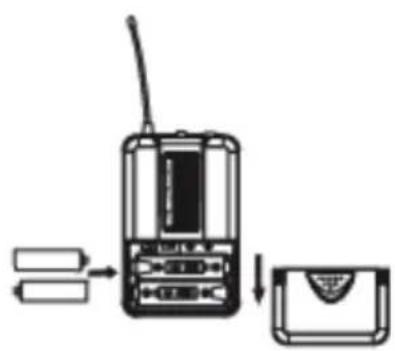 Auna Duett Quartett Fix - Insertar pilas - 2