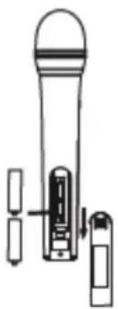 Auna Duett Quartett Fix - Inserting the batteries - 1