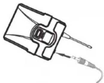 Auna UHF200F - Connessione di un microfono lavalier - 1