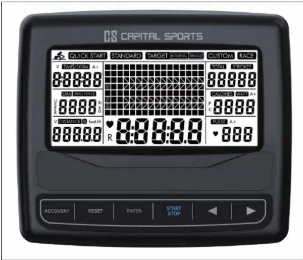 Capital Sports Flow M2 - CONSOLE ET FONCTIONS DES TOUCHES - 1
