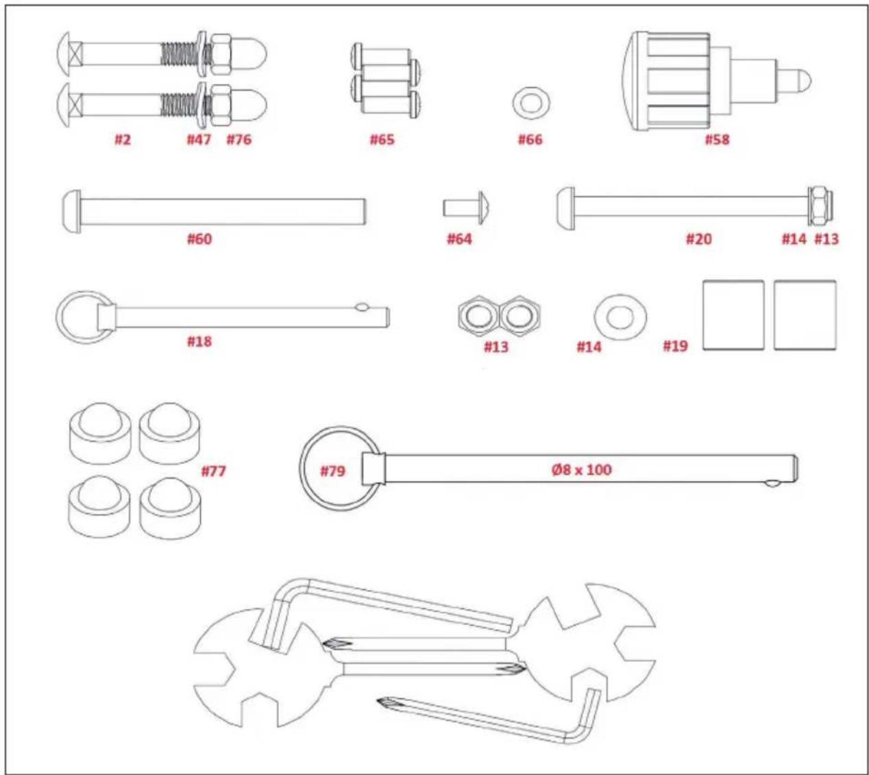 Capital Sports Stringmaster - INDIVIDUAL PARTS - 1