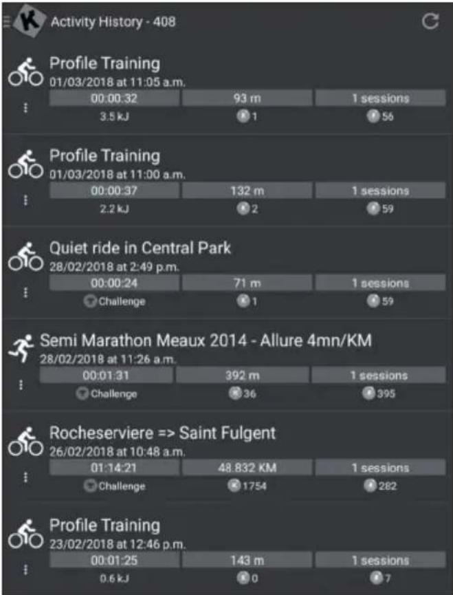 Capital Sports Evo Air Pro - Activity History - 1