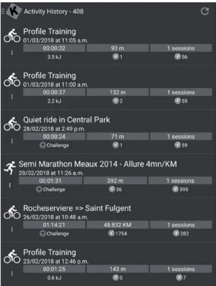 Capital Sports Helix Track - Activity History - 1