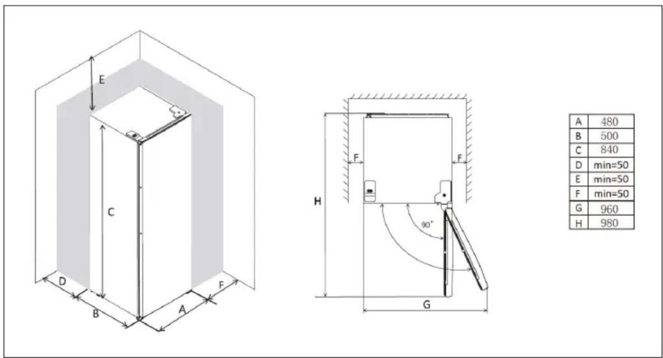 Klarstein Garfield Eco L - Dimensions - 1