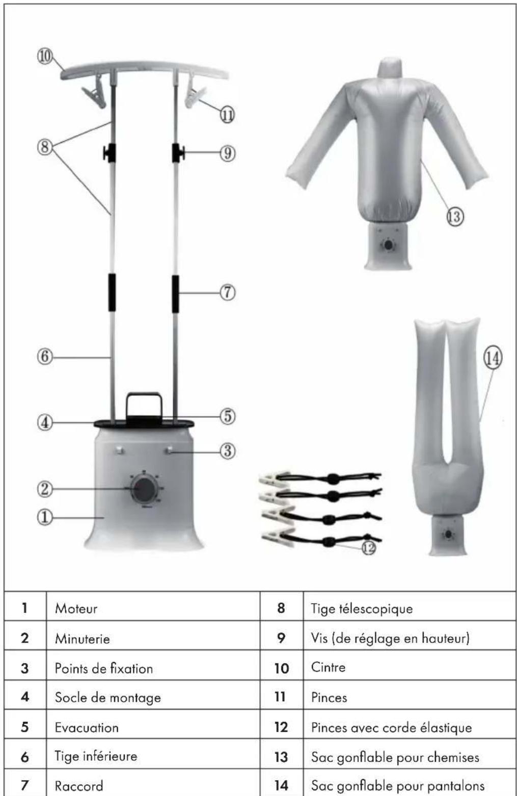 Klarstein ShirtButler Deluxe - APERCU DE L'APPAREIL - 1