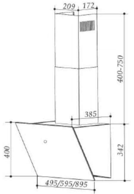 Klarstein Laurel 90 - Dimensions - 2