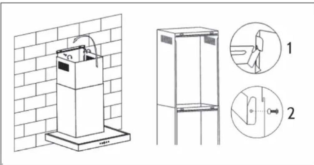 Klarstein Laurel 60 - Chimney installation - 1