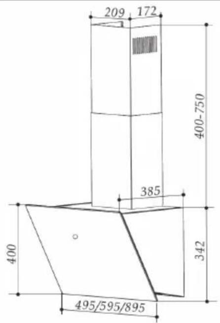Klarstein Laurel 60 - Dimensiones - 2