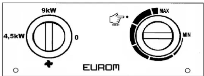 Eurom EK5001 - Control panel EK9002 - 1