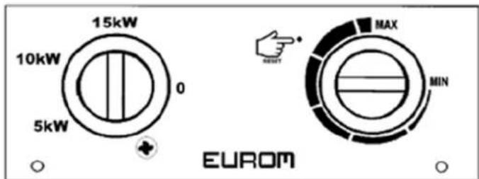 Eurom EK5001 - Kontrollpanel EK15002 - 1
