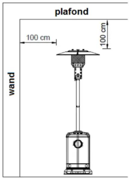 Eurom Flameheater 10500 - Standplaats van de Flameheater - 2