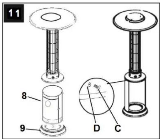 Eurom Flameheater 10500 - Procedure d'assemblage - 12