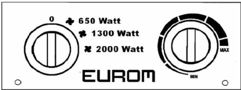 Eurom EK2000 - Ovladací panel - 1