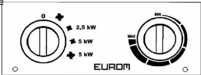 Eurom EK15002 - Tabloul de control al unui EK5001 - 1