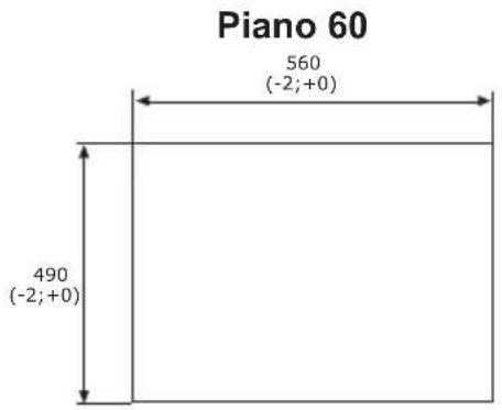 Piano 60 560 (-2;+0) 490 (-2;+0)