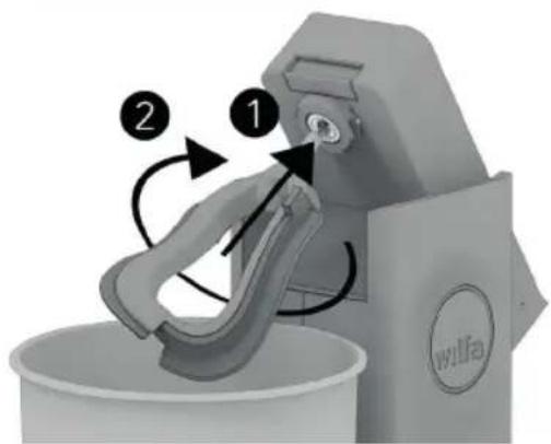 WILFA ProBaker KM1B70 - MOUNT THE SILICONE SCRAPER - 1