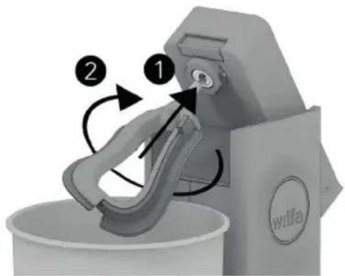 WILFA ProBaker KM1GY70 - MONTAGE DU GRATTOIR EN SILICONE - 1