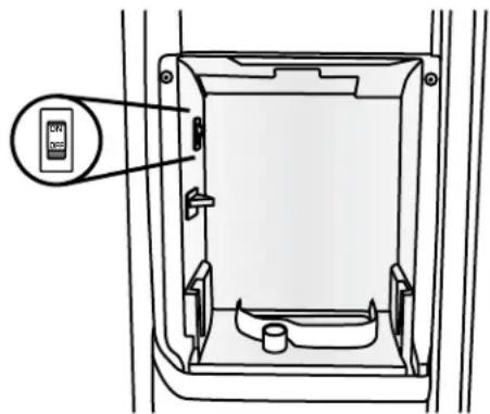 KITCHENAID KIKITKFEG500ESS - Para encender y apagar la fábrica de hielo: - 1