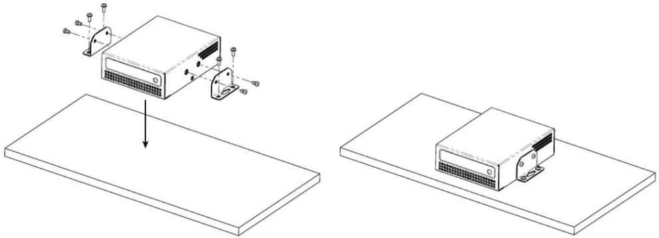QSC QIOGP8x8 - Installation par montage en surface - 1