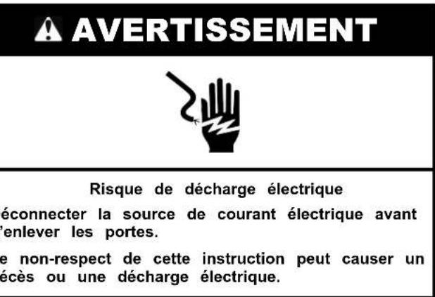 WHIRLPOOL WRB329RFBM - Démontage des portes et charnières PORTE STANDARD - 7