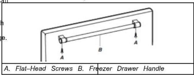 WHIRLPOOL WRB329RFBM - Freezer Door Handle Style 4 - 1