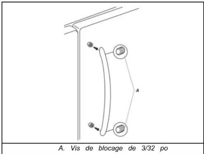 WHIRLPOOL WRB329RFBM - Consulter la section Retrait et réinstallation des poignées de porte - 1